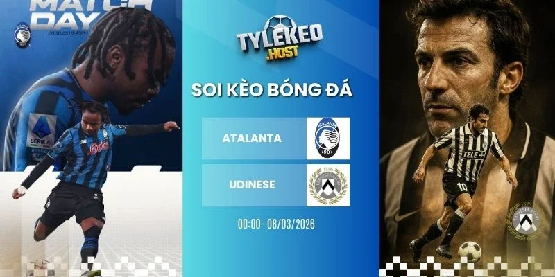 Tỷ lệ kèo nhà cái Atalanta vs Udinese - Serie A, 08/03/2026
